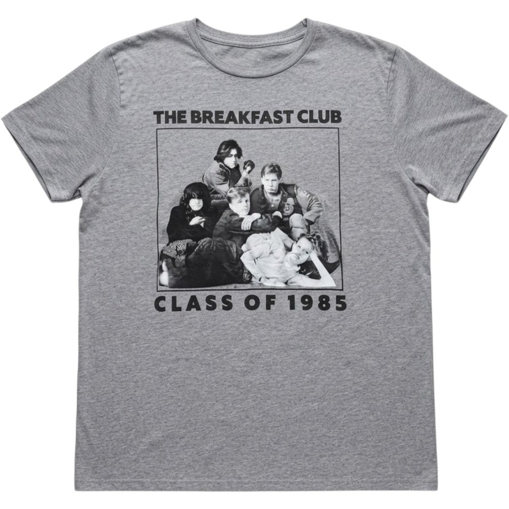 The Breakfast Club Shirt Mens Large Gray Class Of 1985 Movie Retro Graphic Tee
